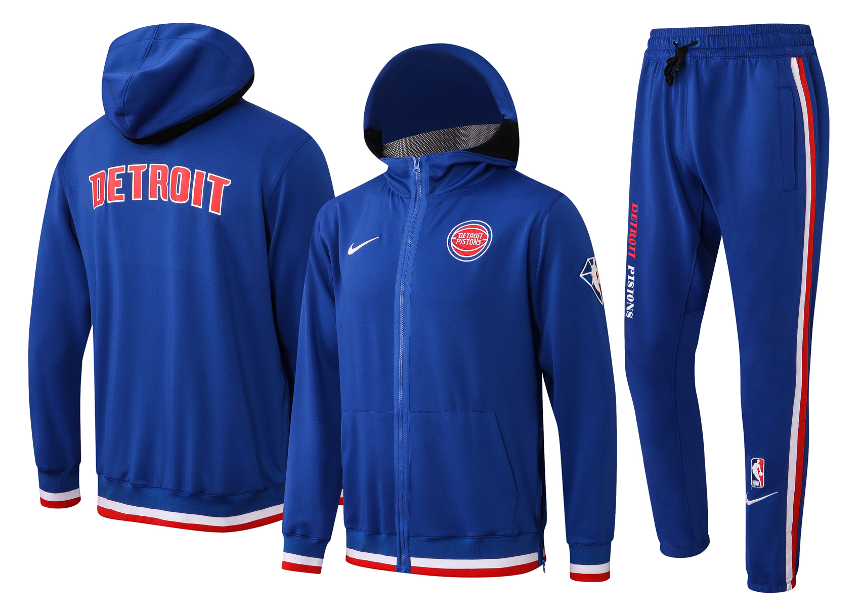 Men Detroit Pistons blue  2024 NBA Nike Training suit->detroit pistons->NBA Jersey